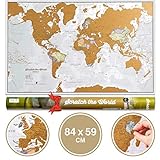 Mappa del mondo da grattare e idee regalo - Extra large...